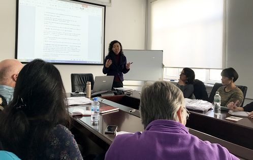 英国针灸协会代表团在华体会平台(中国)参加“头针疗法的临床应用”讲座